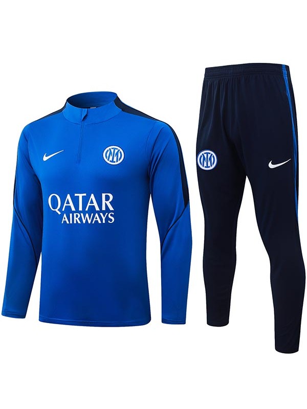 Inter milan tracksuit mens blue black training kit 2026-2027